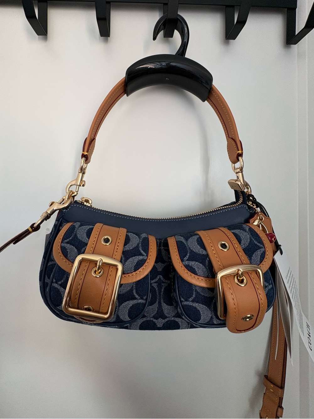 Coach Outlet Signature Denim Ashton Shoulder Bag
